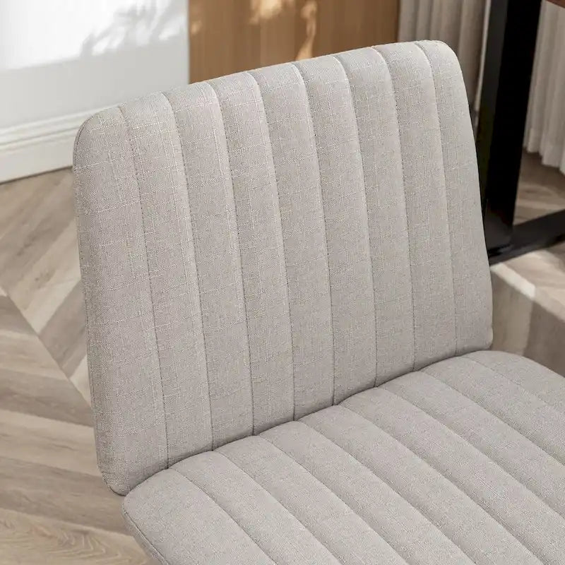 Chaise de bureau pivotante en tissu Masar