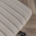 Chaise de bureau pivotante en tissu Masar