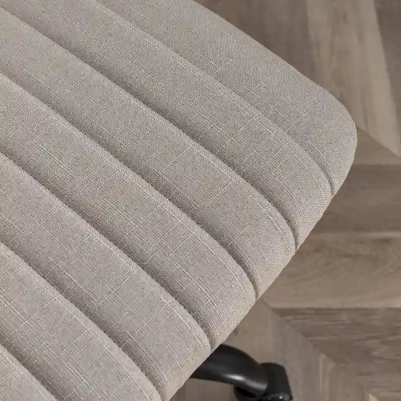 Chaise de bureau pivotante en tissu Masar