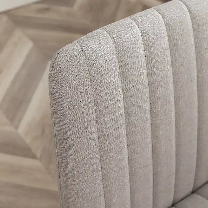 Chaise de bureau pivotante en tissu Masar