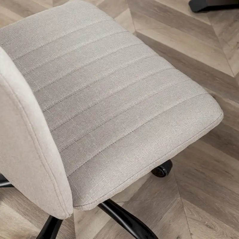 Chaise de bureau pivotante en tissu Masar