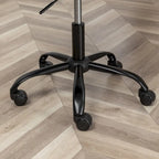 Chaise de bureau pivotante en tissu Masar