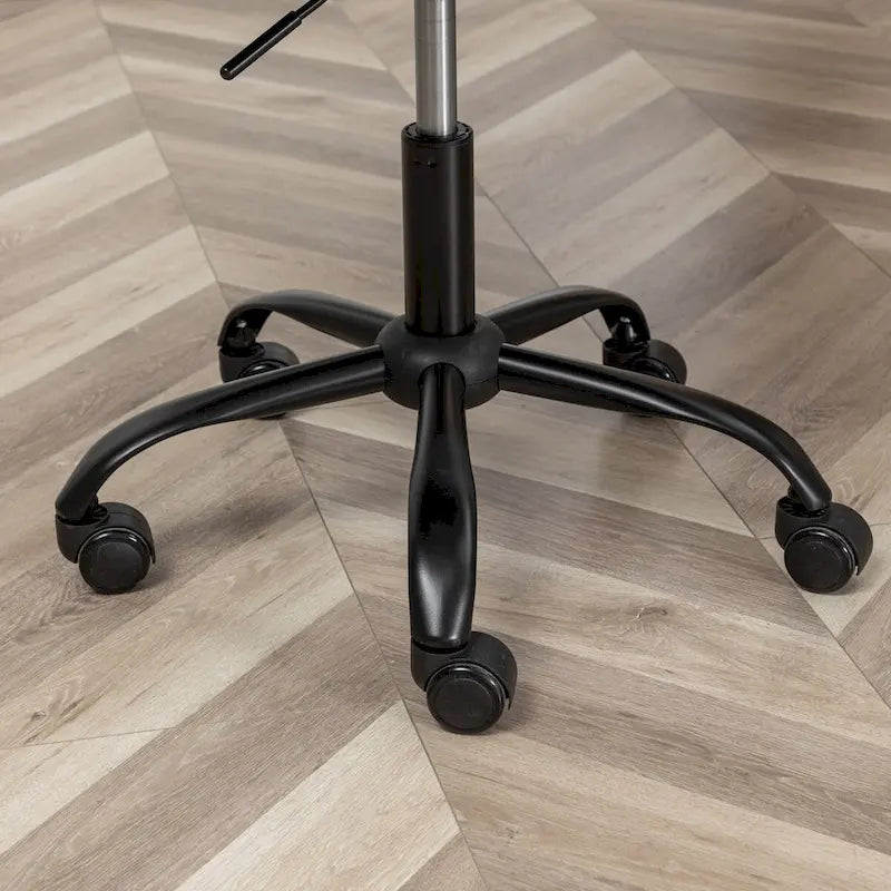 Chaise de bureau pivotante en tissu Masar
