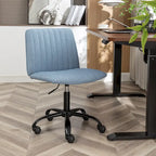 Chaise de bureau pivotante en tissu Masar