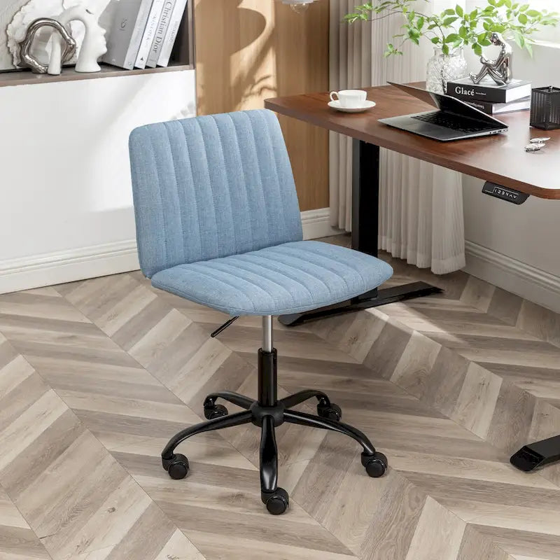 Chaise de bureau pivotante en tissu Masar