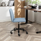 Chaise de bureau pivotante en tissu Masar