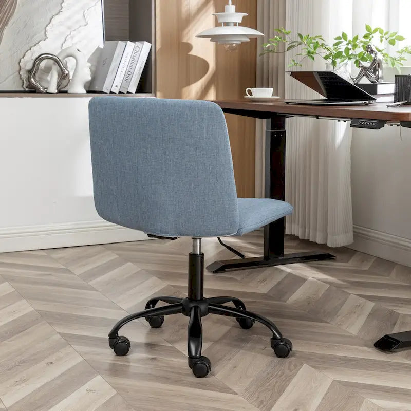 Chaise de bureau pivotante en tissu Masar