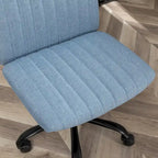 Chaise de bureau pivotante en tissu Masar
