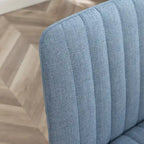 Chaise de bureau pivotante en tissu Masar