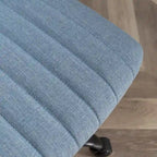 Chaise de bureau pivotante en tissu Masar