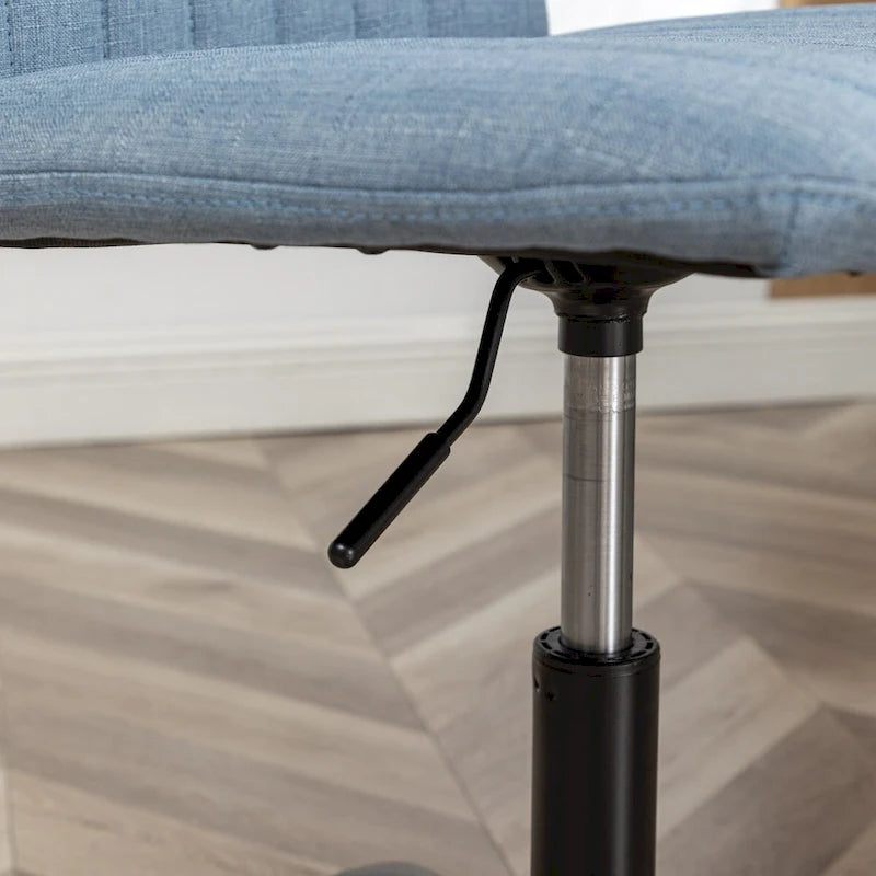 Chaise de bureau pivotante en tissu Masar