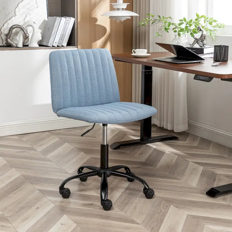 Chaise de bureau pivotante en tissu Masar