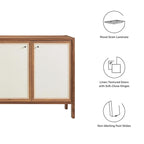 Capri 65 buffet en bois à grain armoire de rangement