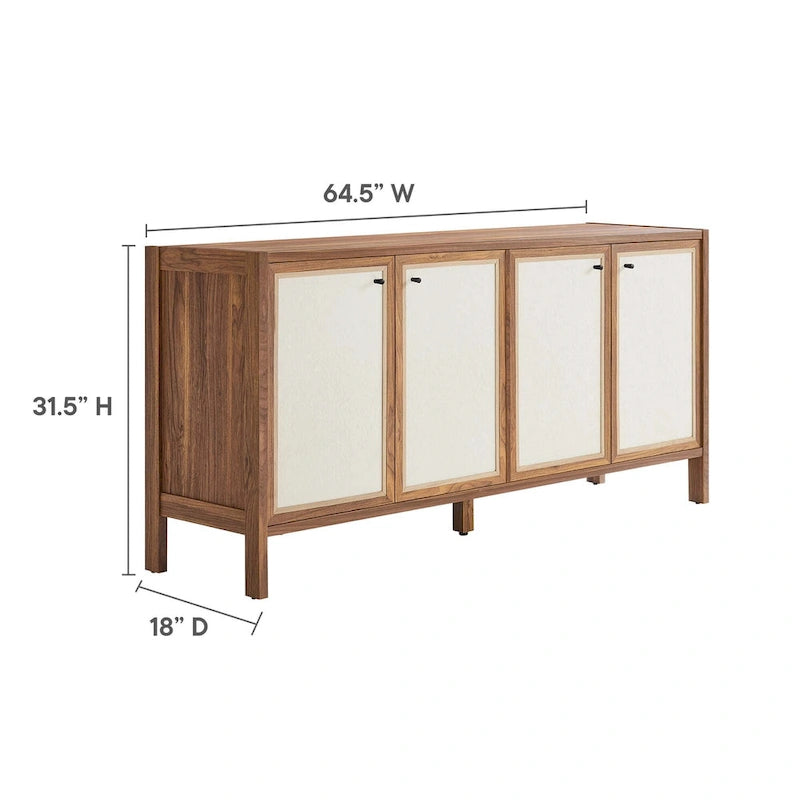 Capri 65 buffet en bois à grain armoire de rangement